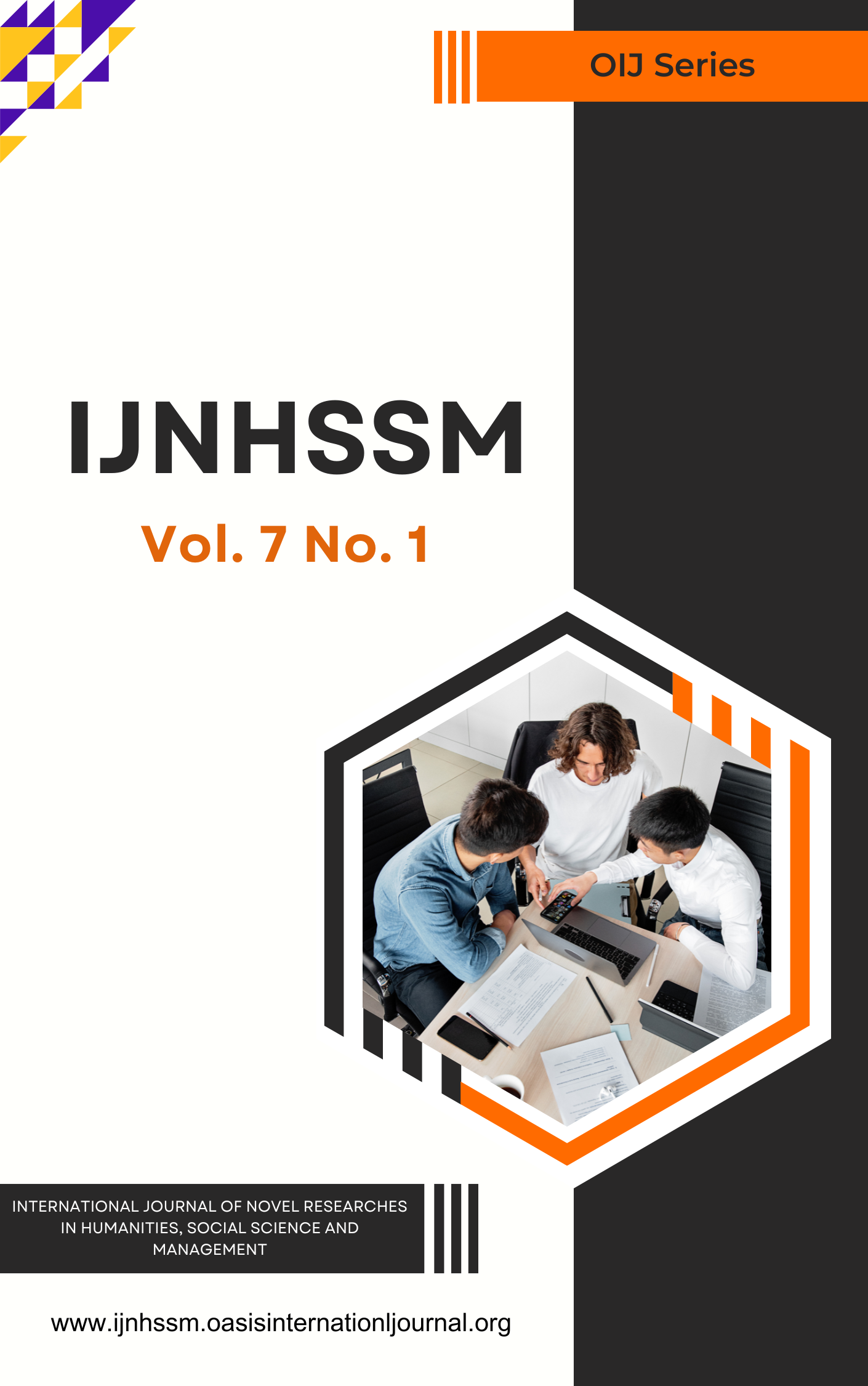 IJNHSSM Volume 1 Number 1 cover